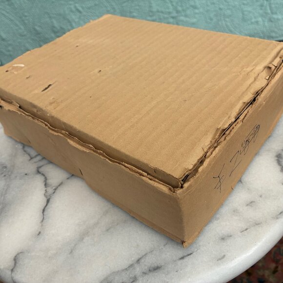 Vintage Box of 12 Christmas Glass Ball Ornaments Japan Aqua Mercury Glass - Picture 9 of 10